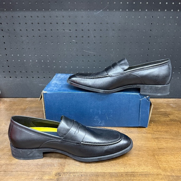 New W/ Box! Men's Cole Haan Black Leather Hawthorne Pen Business Loafers Size 13 - Picture 2 of 5